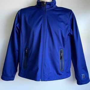 ZERO RESTRICTION Blue Highland Golf Waterproof Full Zip Jacket Women's Medium